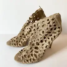 Zigi Soho Heels Booties Rhinestone Cutout Stiletto Party‎ Shoes Size 10 Glamour