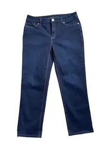 Chico’s Women’s The So Slimming Crop Jeans Size 00 (XS-2) Blue Denim Comfortable