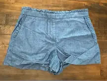 J.Crew‎ Ruffle Denim Shorts size 10