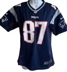 Nike New England Patriots Rob Gronkowski 87 On Field NFL Women’s Jersey  L Gronk