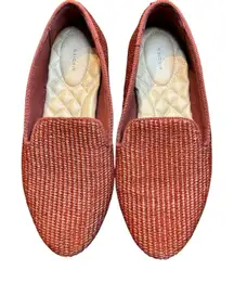 Birdies Shoes Womens Size 8.5 Rust Woven Starling Loafer Flats Comfort Casual