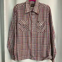 Lee women’s stripped button down shirt multi colors size XL