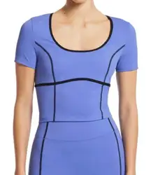 Bandier contrast seamed crop top