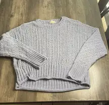 Altar'd State Light Blue Cable Knit Sweater