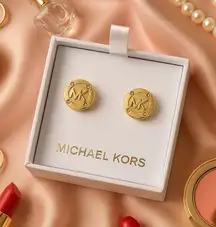 Michael Kors Gold Logo Stud Earrings – NWT​