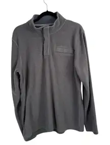 Free Fly Bamboo Lightweight Fleece Snap Pullover Therman Grey Hike Womens Large