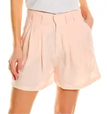 NWOT Free People Calla Linen Trouser Shorts, Lite Pink, Sz. 10