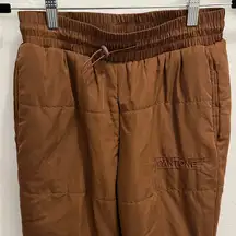 Pantone Brown Quilted Pants