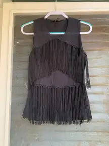 Bcbg Fringe Top