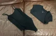 American Eagle Bodysuit with matching shrug NWOT!