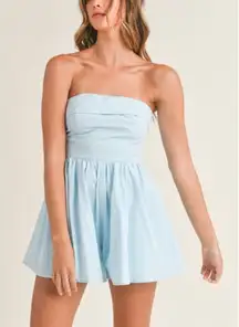 Strapless romper 