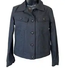 Ralph Lauren Black Coated Sparkle Denim Jacket