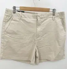 Banana Republic  Factory Khaki Authentic Chino Mid Rise 5" Short Womens 14 NWT