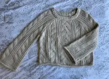 Cream Cable Knit Universal Thread Sweater