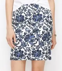 Lauren Ralph Lauren Cotton Floral Pencil Skirt