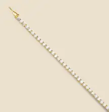 14k Solid Gold Tennis Bracelet 2.25 mm - Birthday Gift - CZ Stones - Trendy