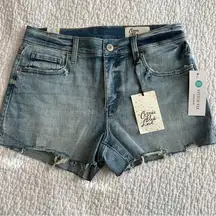 Stitch Fix Cosmic Blue Love Women’s High Rise Cutoff Shorts 28 NWT