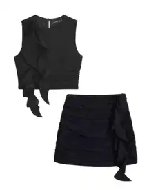 Abercrombie Rosette Ruffle Matching Set