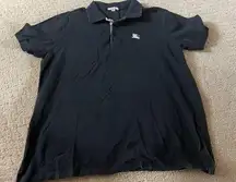 Burberry  London Black Collared Polo Shirt Size XXL Bin 90