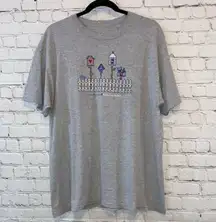 Gray Home Sweet Home Cottagecore Patriotic Birdhouse Short Sleeve Tee Shirt