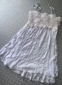 Fairycore Y2k Rosette Pale Blue Dress boho formal party cocktail cosplay spring