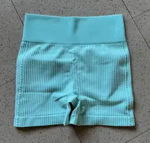Teal Biker Shorts Shein