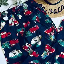 Old Navy  boho Christmas camper dogs cotton flannel pajama pants