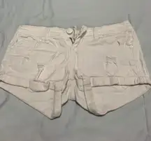 White Denim Shorts