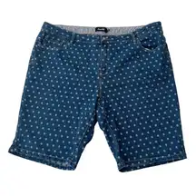 Nanette‎ by Nanette Lepore Polo Dot Denim Bermuda Shorts