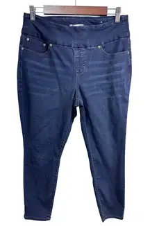 Christopher & Banks Petite Dark Wash Stretch Denim Pull On Jeggings Size PXL