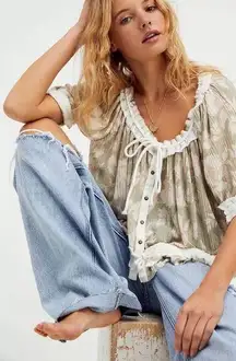 Free People  perfect day floral top