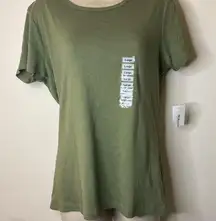 NWT Style and Co. Olive Green Women’s Short Sleeve Tee Sz L