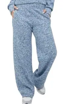 Offline by Aerie Marbled Blue Snowday Wide Leg Pants | Trendy Wide Leg Joggers