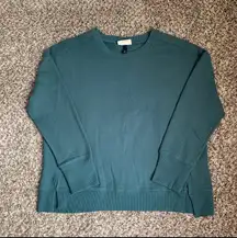 Universal Threads Universal Thread Women's Loose Teal Fleece Tunic Sweatshirt pullover XXL