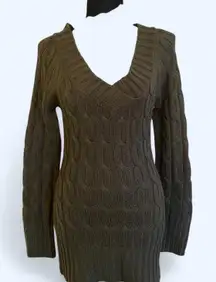 Love Lola vintage Y2K knitted V-neck sweater dress Size Large
