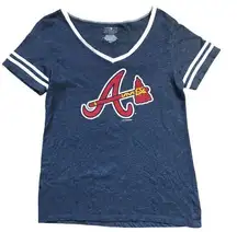 Genuine Merchandise X 5th Ocean Atlanta Braves Baseball Tee Women's Size Large