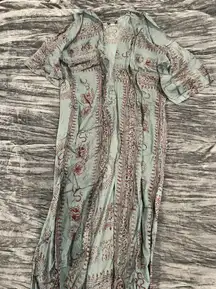 Bohemian Kimono in Blue and Red One size fits S-L By Kathmandu 