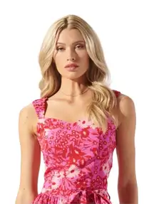 Sugarlips Lover Girl Shania Bustier Cropped Top Size Large Pink Red Sz L New