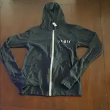 Foria Black Zip-Up Hoodie