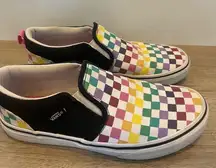 Vans  slip on womens size 5 (Asher party check multi)