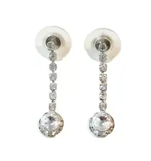 Formal Rhinestone Earrings Fancy Dangle Party Night Out Wedding Prom Vacation