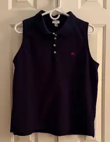 J. Crew Dark Blue Sleeveless Polo