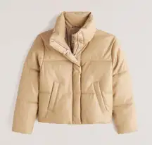 Women’s A&F Vegan Leather Mini Puffer