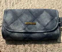 Revive Vintage hanging travel bag with denim design.  Waterproof and NWT