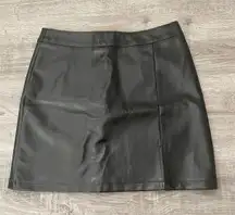 Black Leather Skirt