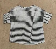 Forever 21 Baggy Short Sleeve Striped Shirt