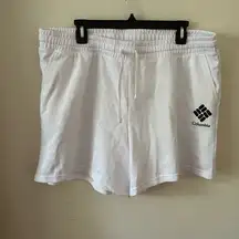 Columbia Trek French Terry Shorts 5” Inseam Women’s XL  WHITE NWT