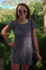 Striped Navy T shirt dress