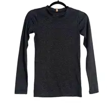 NWOT Lunya Restore Pima Cotton Blend Long Sleeve Gray Baselayer Top XS