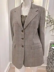 Ecru Color Pietrafesa Italian Fine Wool Blazer for Spring